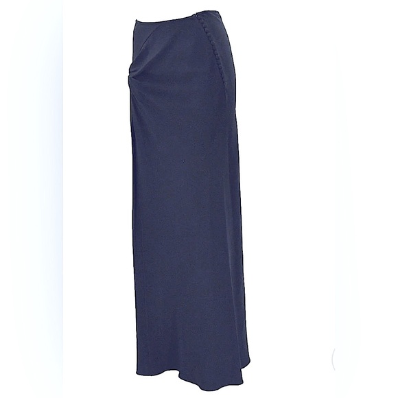 Christian Dior by John Galliano F/W 2003 black high slit maxi skirt